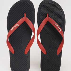 Men's Two-Toned Strap Flip Flops with Contrast Sole