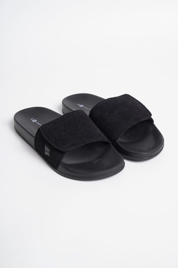 Men's Corduroy Velcro Band Slides