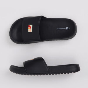 Men's PU Leather Slides with Graphic Print