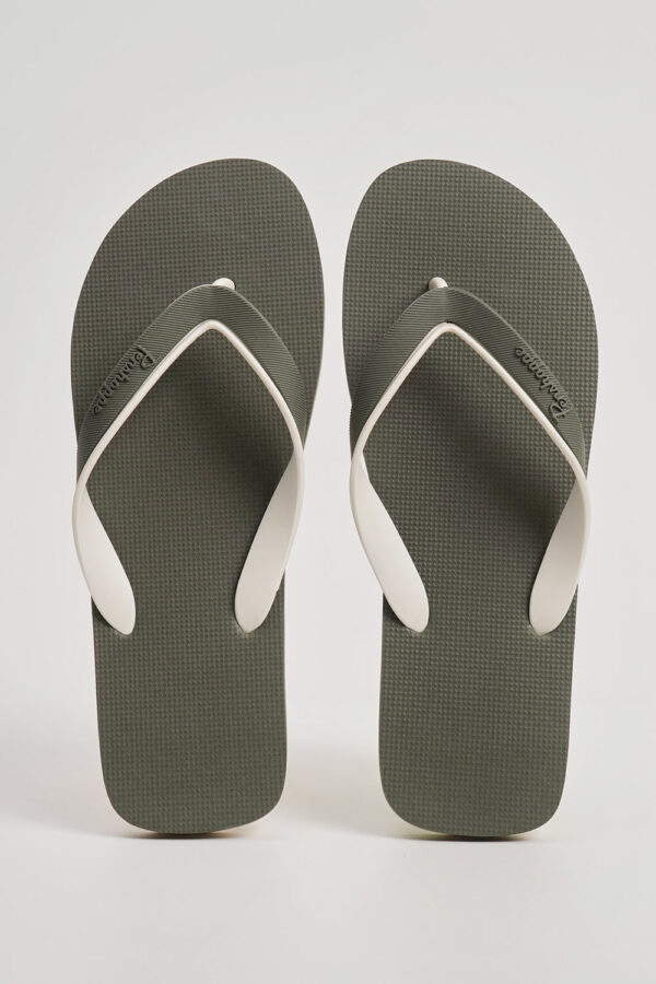 Men's Two-Toned Sawtooth Sole Flip Flops