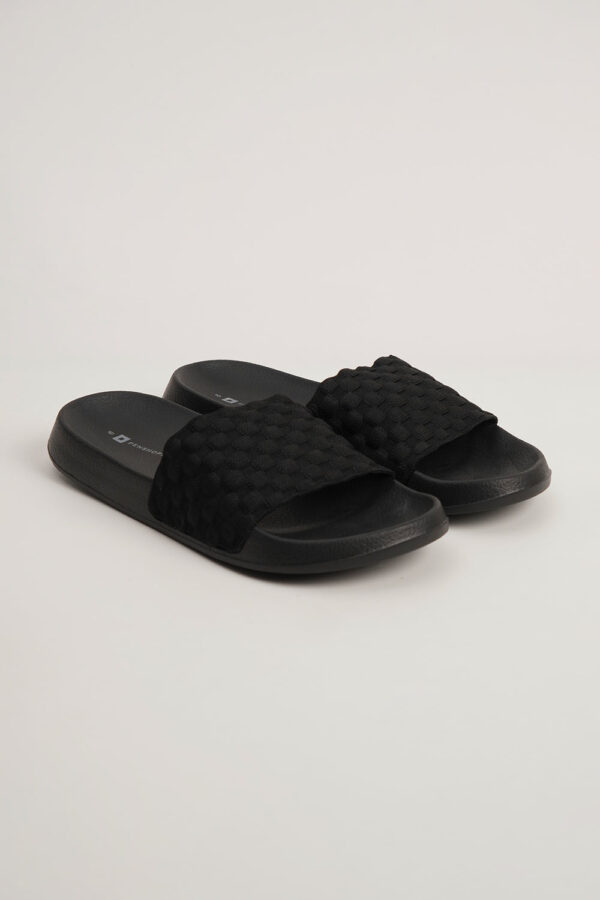 Men's Checkered Knit Band Slides