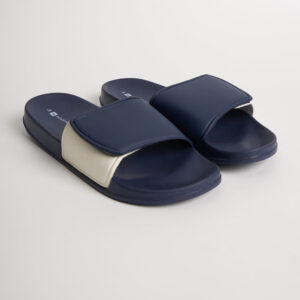 Men's Contrast Velcro Band Slides