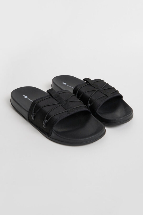 Men's One Band Slides with Cord Details