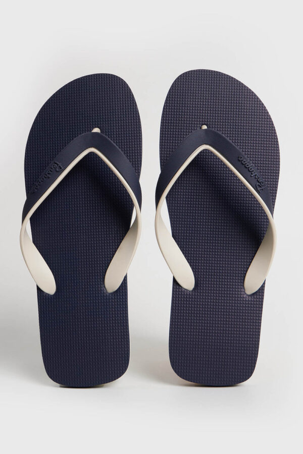 Men's Two-Toned Sawtooth Sole Flip Flops