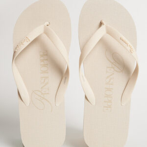 Men's Two-Toned Sole Flip Flops with Branding