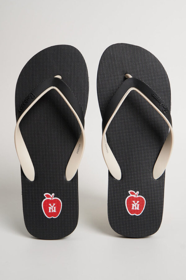 Men's Two-Toned Strap Flip Flops with Branding