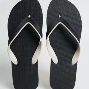 Men's Two-Toned Sawtooth Sole Flip Flops