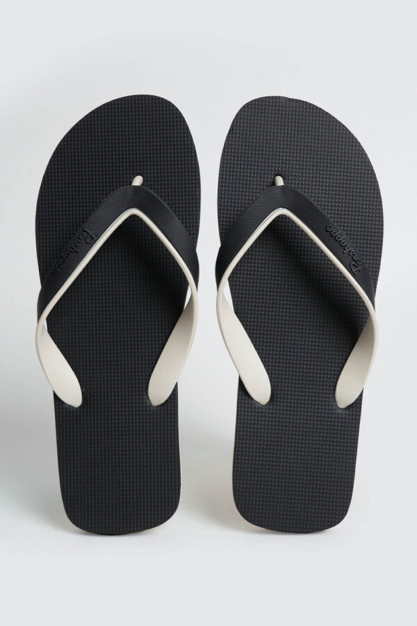 Men's Two-Toned Sawtooth Sole Flip Flops