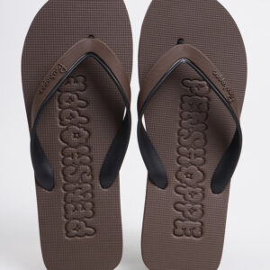 Men's Two-Toned Strap Flip Flops with Debossed Branding