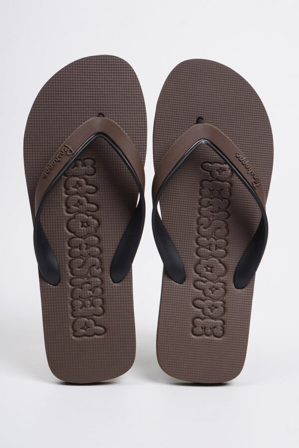 Men's Two-Toned Strap Flip Flops with Debossed Branding