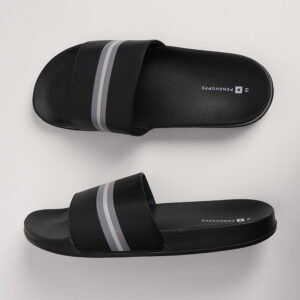 Men's One Band Slides with Stripes Details