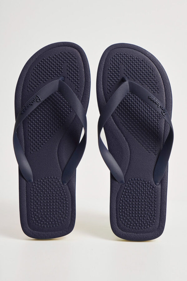 Men's Two-Toned Textured Flip Flops