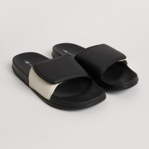 Men's Contrast Velcro Band Slides
