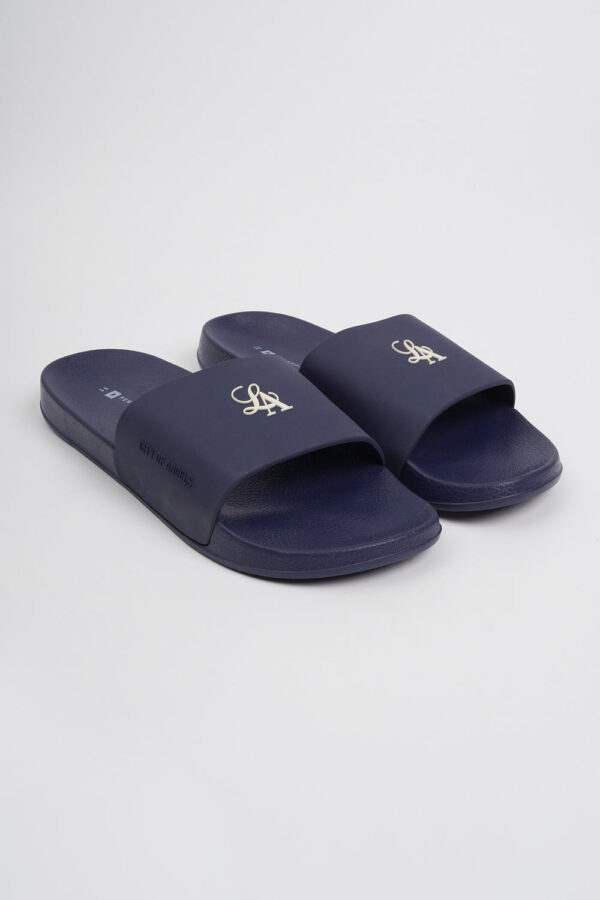Men's All-Rubber One Band Slides with Graphics