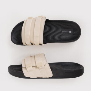 Men's Velcro Band Slides with Strap Details